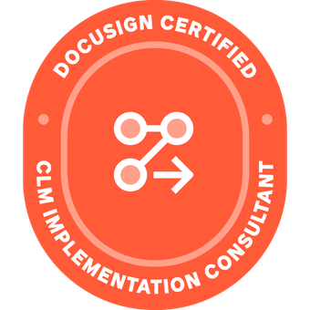 Certified DocuSign CLM Implementation Consultant Badge