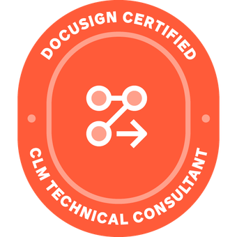 Certified DocuSign CLM Technical Consultant Badge